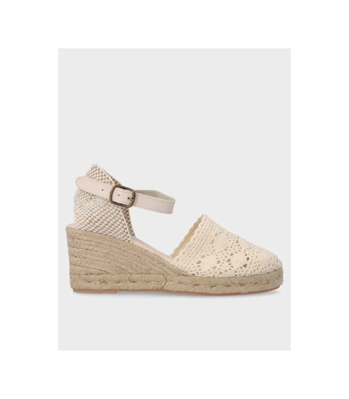 Lola Rey 733 Beige Canvas Shoes