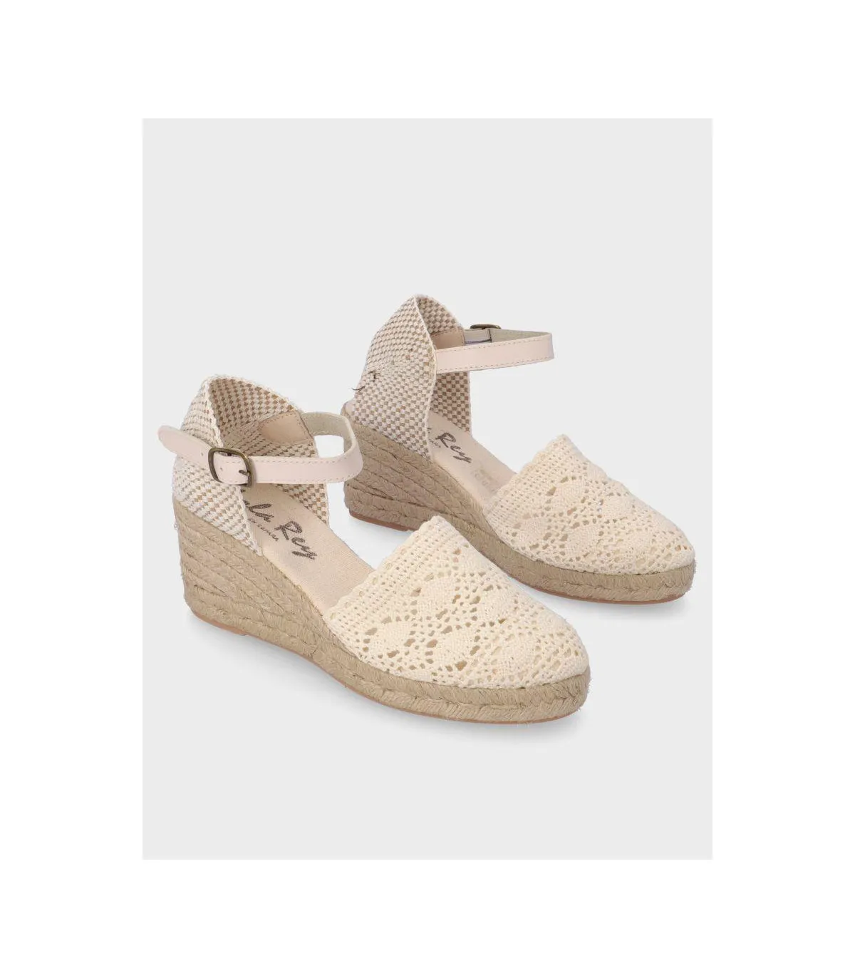 Lola Rey 733 Beige Canvas Shoes
