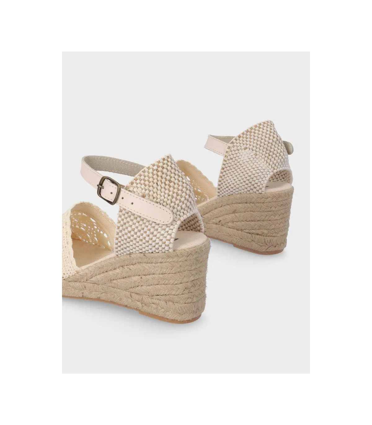 Lola Rey 733 Beige Canvas Shoes