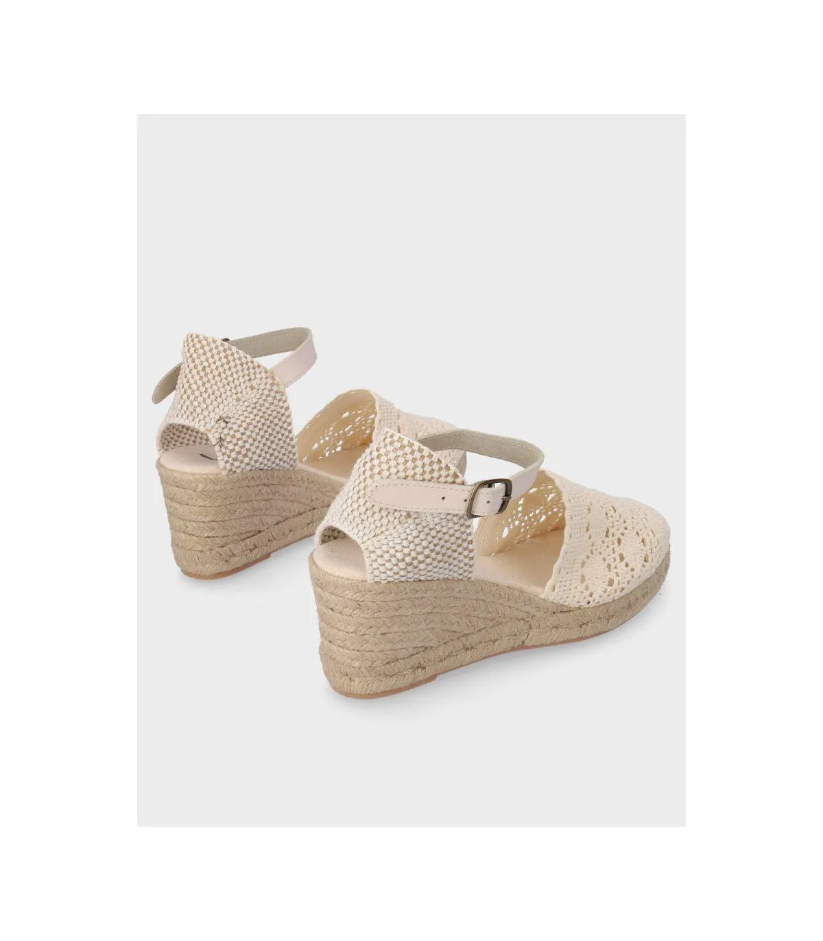 Lola Rey 733 Beige Canvas Shoes