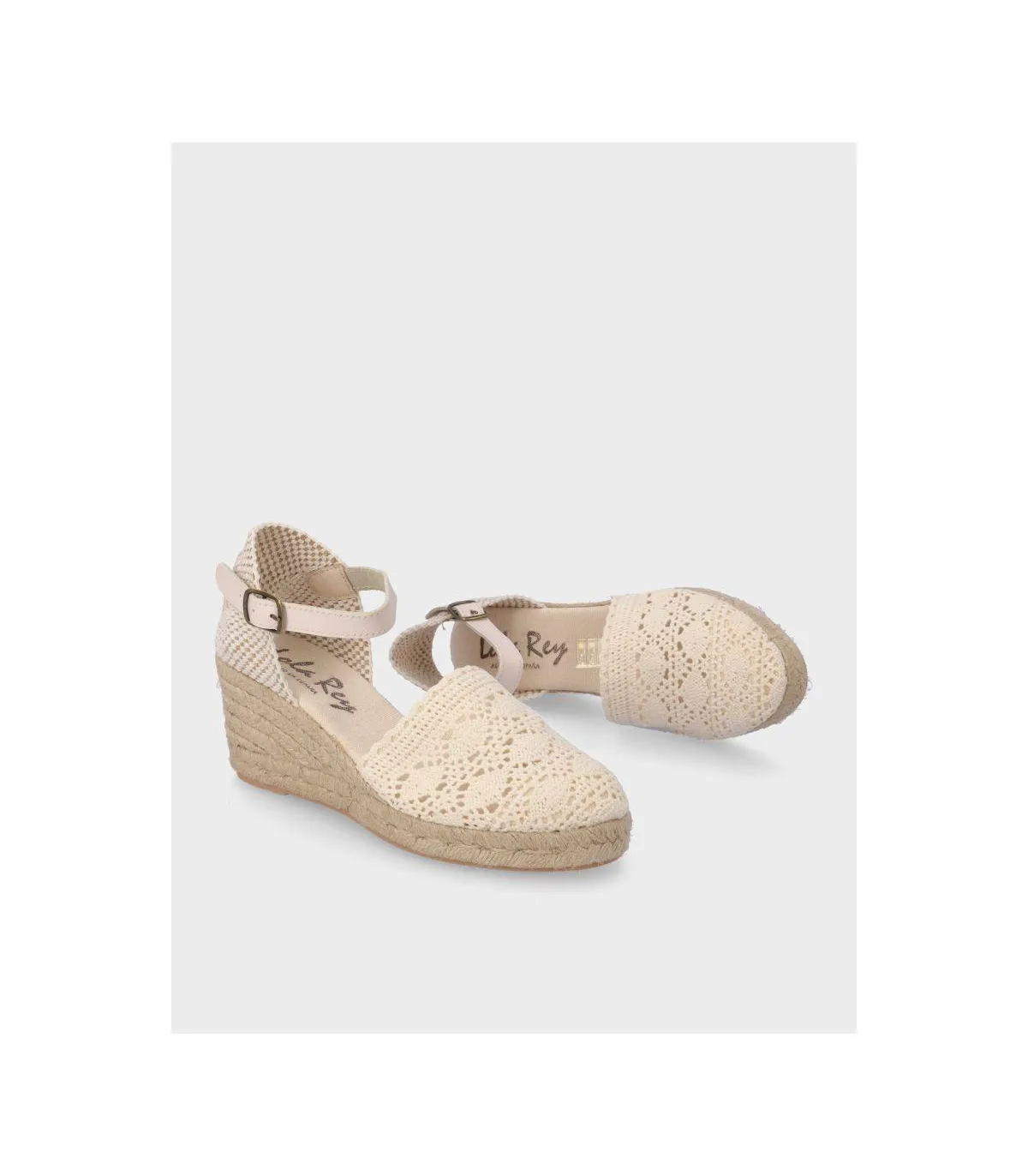 Lola Rey 733 Beige Canvas Shoes