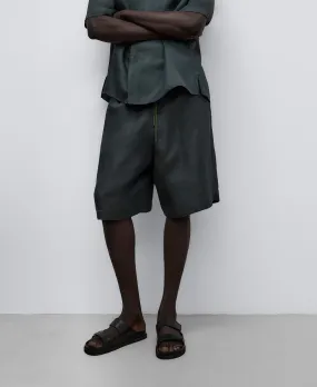 Dark Green Bermuda Shorts